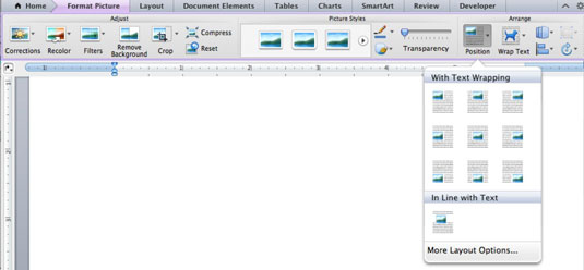 move an item forward or behind another in word for mac 2011